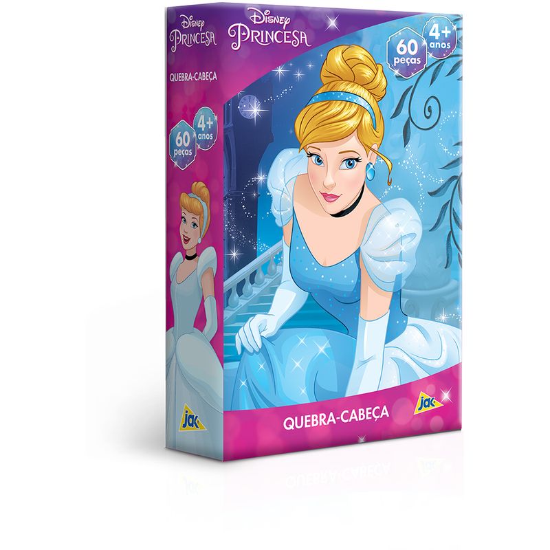 Jogo Quebra-Cabeça Princesas 60 Peças - GROW