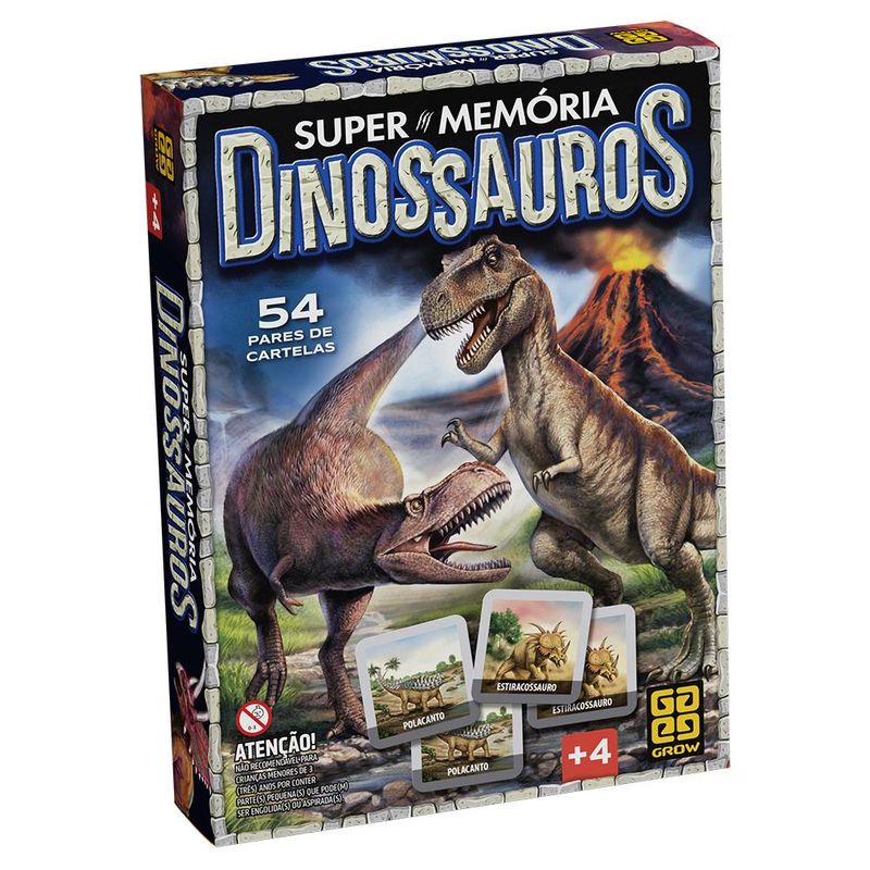 Jogo da Memória Infantil Dinossauro País e Filhos