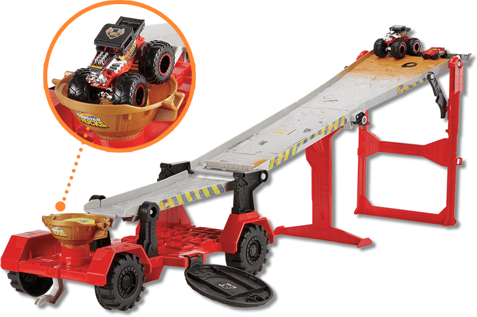 Hot Wheels Monster Trucks Reboque Radical Gfr15 –