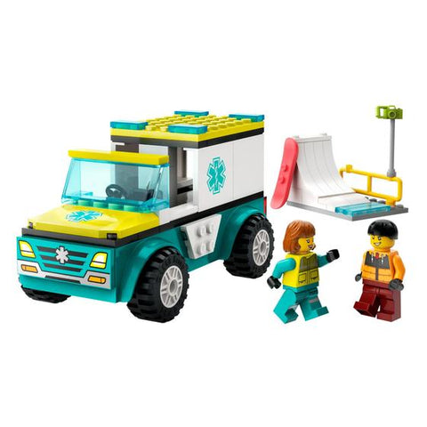 Ambulancia De Emergencia E Snowboarder - 60403 - Lego