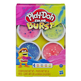 Massa de modelar Play-Doh Color Burst Com 4 / E6966 - playnjoy.shop