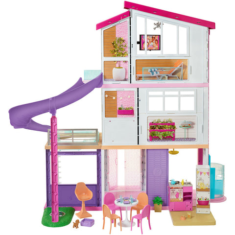 Casa Barbie Mega Mansão Com Elevador Casa Dos Sonhos - Mattel