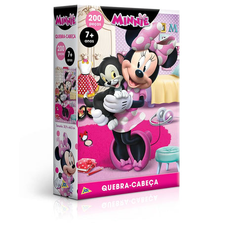 Quebra-cabeca Cartonado Minnie 200pcs - 2816 - Toyster