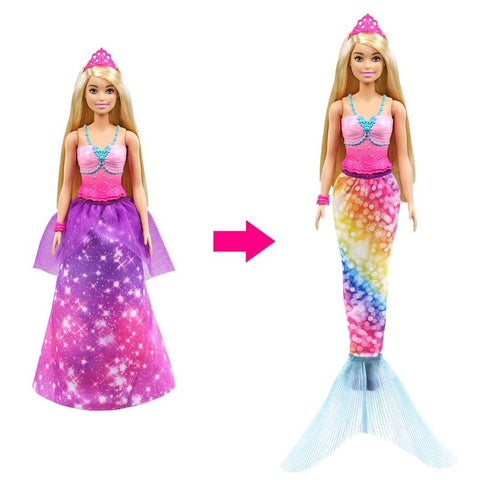 Barbie Fantasy Transformacao Princesa-sereia - Gtf92 - Mattel
