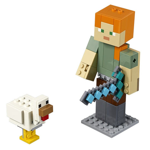 Minecraft BigFig Alex com galinha LEGO 21149 - playnjoy.shop