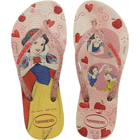 Chinelo Havaianas Infantil Princesas Slim Kids 29/0 Amar. Par 7598 - playnjoy.shop