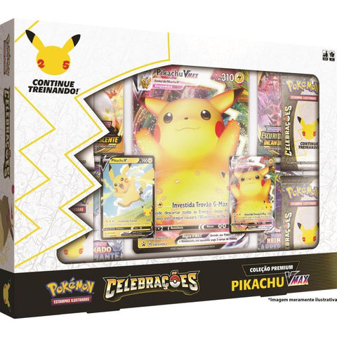 Pokemon 25 Anos - Box Pikachu Vmax - 30641 - Copag