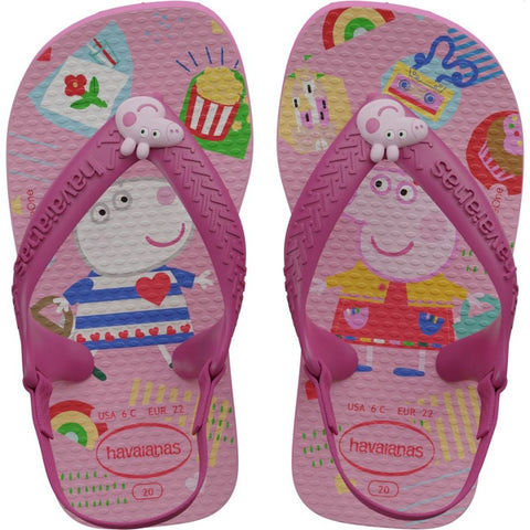 Chinelo Infantil Peppa Pig Baby 20 Rosa - 5784 - Havaianas