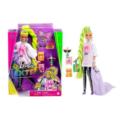 Barbie Extra Cabelo Verde Neon - Hdj44 - Mattel