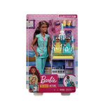 Barbie Profissoes Conj. Pediatra Morena - Gkh24 - Mattel