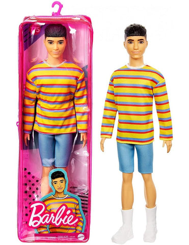 Barbie Fashion Ken Camisa Listrada  - Grb91 - Mattel