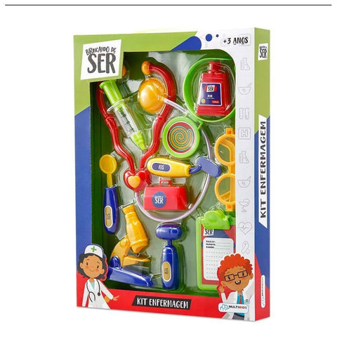 Brincando de Ser - Kit Enfermagem - Multilaser - playnjoy.shop