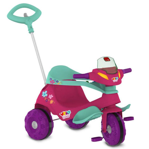 Motoca Triciclo Borboleta Infantil com Luz Tico Tico Brinquedo