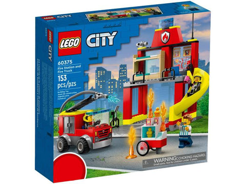 Quartel E Caminhao Dos Bombeiros - Lego - 60375