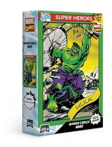 Marvel Comics - Hulk - Qc 500 Pecas Nano