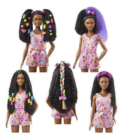 Barbie Family  Playset Cabelo Div -  Hhm39 - Mattel