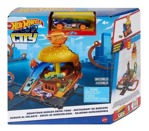 Pista Hot Wheels Super Cidade - FNB15 - Mattel - Real Brinquedos