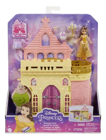Boneca Disney Princesa Mini Castelo Da Bela Unidade Hlw94 - Mattel