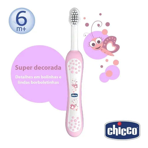 Escova de Dentes  (6m ) - Rosa - Chicco