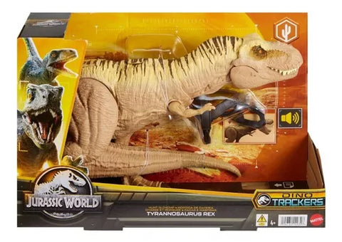Boneco E Personagem Jw T-rex Cacada No Deserto - Hnt62 - Mattel
