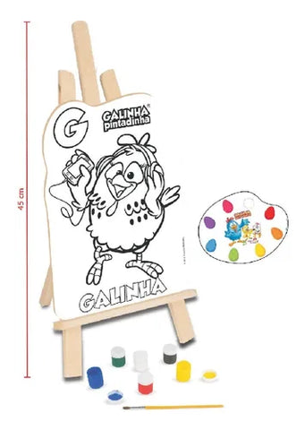 Bq - Kit De Pintura - Galinha Pintadinha - Nig