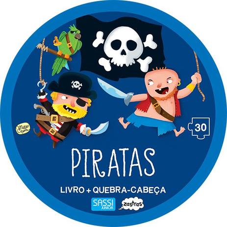 Piratas: Livro + Quebra-Cabeca Gigante - Sassi