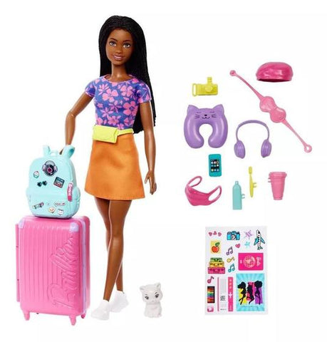 Barbie Family Brooklyn Pronta Para Viajar- Hgx55 - Mattel
