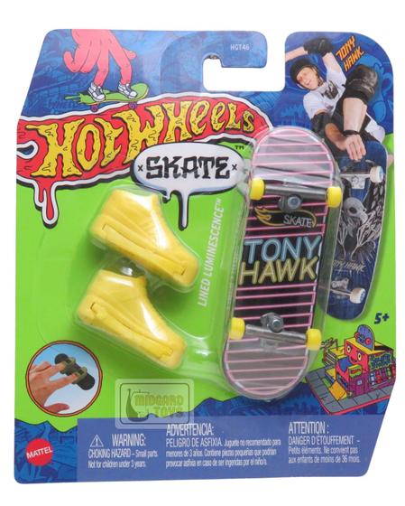 Skate De Dedo Hot Wheels Com Tênis Original Mattel Hmy18