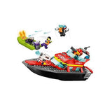 Barco De Resgate Dos Bombeiros - Lego - 60373