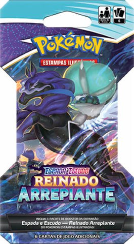 Booster Pokemon 1 unidade Sortida - Reinado Arrepiante - 85375 - Copag