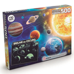 Quebra Cabeça - 500 Peças Sistema Solar - Brilha no Escuro - 03727 - Grow