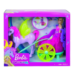 Barbie Fantasia Princesa Com Carruagem - Gjk53 - Mattel
