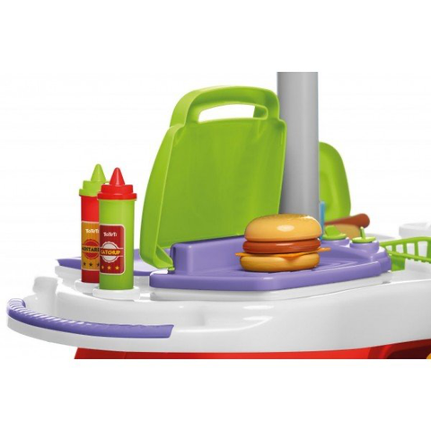 Kit Lanchonete Hamburguer Infantil Brinquedo - Mini Kitchen - Shop