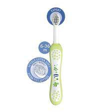 Escova de Dentes (6 meses) - Verde - CHICCO - playnjoy.shop