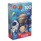Puzzle Conhecendo Os Planetas 100 Pçs - 03931 - Grow