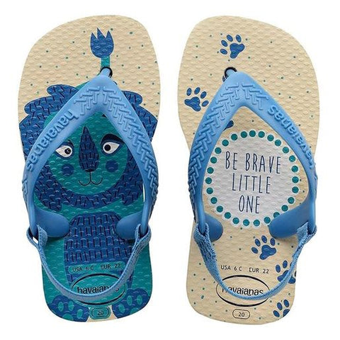 Chinelo Infantil Baby Pets 20 Bege Palha - Havaianas - playnjoy.shop