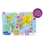 Quebra-cabeca Cartonado Mapa Do Mundo 200pcs - Toyster