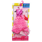 Barbie FAB Look Fashion Vestido Rosa Brilhos - Mattel - playnjoy.shop