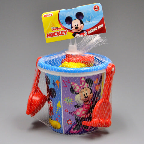 Baldinho de Praia Mickey Mouse C/acessorios - 9564 - Baby Brink