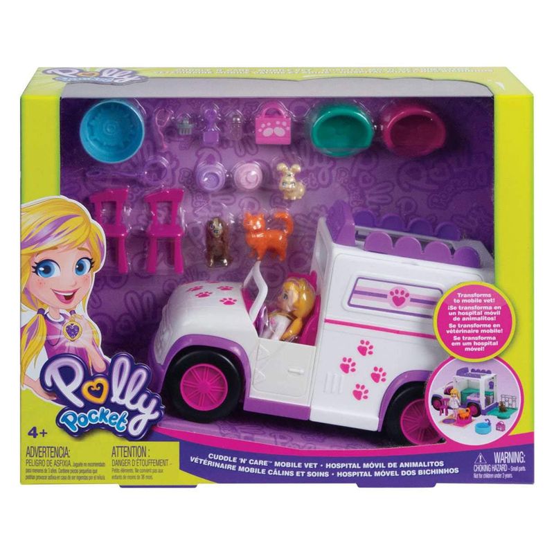 Polly Pocket Mega Trailer Da Polly Rosa Mattel Rosa : :  Brinquedos e Jogos
